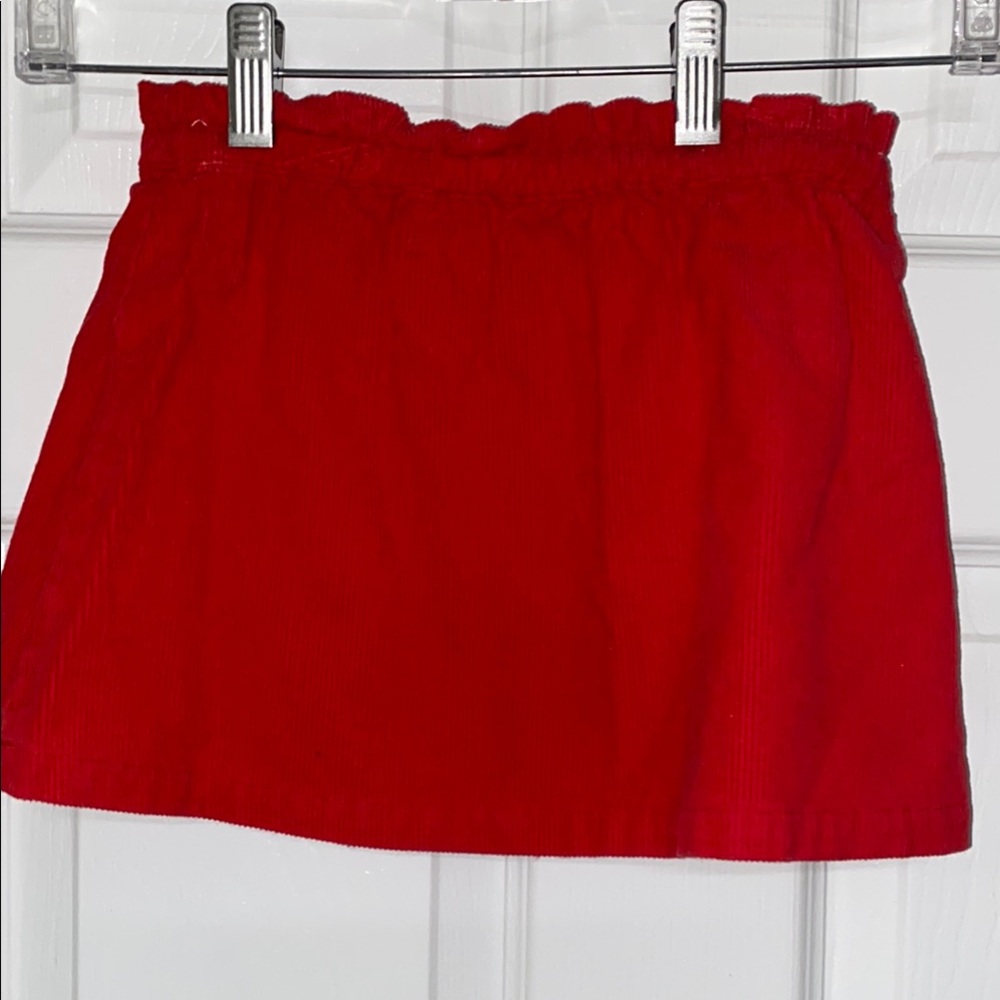 Red kids Skirt small 5/6